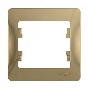 Фото Schneider Electric Glossa GSL000401 Рамка 1-постовая (титан)
