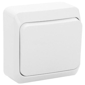 Фото Schneider Electric Этюд BA10-001B Выключатель одноклавишный (10 А, в сборе, открытая установка, белый)