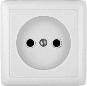 Фото Schneider Electric Хит RA10-131-B Розетка одинарная (10 А, в сборе, открытая установка, белая)