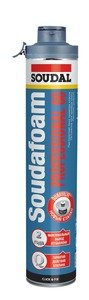 Фото Soudal Soudafoam Professional 60 Click&Fix 106746 Монтажная пена профессиональная (летняя, пистолетная, 750 мл)