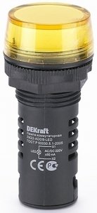Фото DEKraft 25004DEK ЛК-22 Лампа коммутационная ADDS Ø22 мм (LED, желтая, IP54, 220В АС)