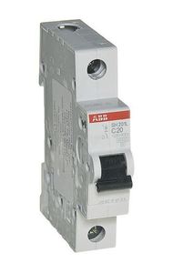 Фото ABB SH201L 2CDS241001R0204 Автоматический выключатель однополюсный 20А (4.5 кА, C)