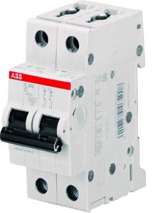 Фото ABB S202 2CDS252001R0034 Автоматический выключатель двухполюсный 3А (6 кА, C)