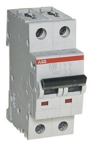 Фото ABB S202 2CDS252001R0504 Автоматический выключатель двухполюсный 50А (6 кА, C)