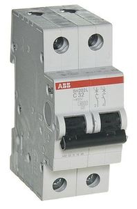 Фото ABB SH202L 2CDS242001R0324 Автоматический выключатель двухполюсный 32А (4.5 кА, C)