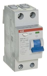 Фото ABB F202 AC-40/0,3 2CSF202001R3400 Выключатель дифференциального тока двухполюсный 40A 300мА (тип АС)