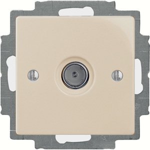 Фото ABB Basic55 2CKA001724A4280 Розетка телевизионная (TV, под рамку, скрытая установка, слоновая кость)