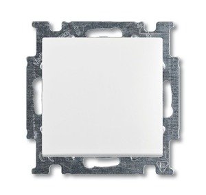 Фото ABB Basic55 2CKA001012A2142 Переключатель одноклавишный (10 А, под рамку, скрытая установка, альпийский белый)