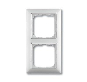 Фото ABB Basic55 2CKA001725A1480 Рамка 2-постовая (альпийский белый)