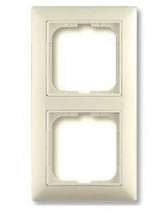 Фото ABB Basic55 2CKA001725A1485 Рамка 2-постовая (слоновая кость)