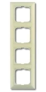 Фото ABB Basic55 2CKA001725A1487 Рамка 4-постовая (слоновая кость)