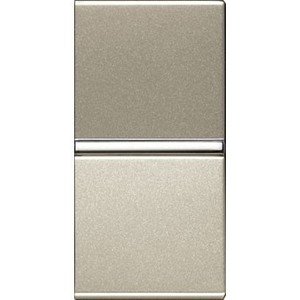 Фото ABB Zenit 2CLA210100N1901 Выключатель одноклавишный 1 модуль (16 А, с возм. подсветки, под рамку, скрытая установка, шампань)
