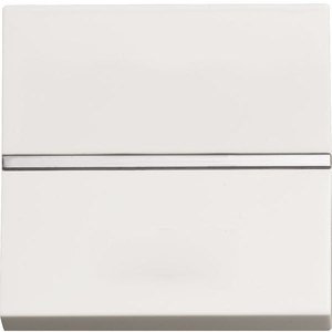 Фото ABB Zenit 2CLA220100N1101 Выключатель одноклавишный 2 модуля (16 А, с возм. подсветки, под рамку, скрытая установка, альпийский белый)