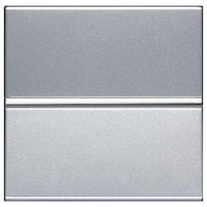 Фото ABB Zenit 2CLA221000N1301 Переключатель одноклавишный перекрестный 2 модуля (16 А, с возм. подсветки, под рамку, скрытая установка, серебристый)