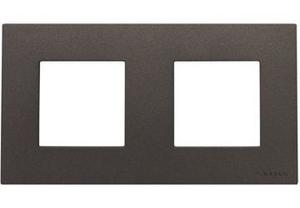 Фото ABB Zenit 2CLA227200N1801 Рамка 2-постовая (2+2 модуля, антрацит)