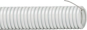 Фото IEK CTG20-63-K41-015I Труба ПВХ гибкая гофрированная Ø63 мм с протяжкой серая (15 м)