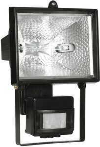 Фото IEK LPI02-1-0500-K02 Прожектор ИО500Д галогенный 500 Вт (R7s, IP54, черный, датчик движения)