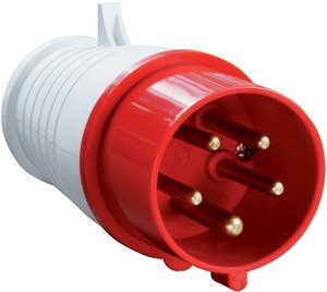 Фото IEK PSR02-016-5 Вилка ССИ-015 переносная 3Р+РЕ+N (16А, 380В, IP44)