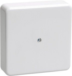 Фото IEK UKO10-075-075-020-k01 Коробка КМ41212-01 распаячная для о-п 75х75х20мм белая (с контактной группой)