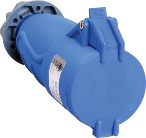 Фото IEK MAGNUM PSN21-032-3 Розетка ССИ-223 переносная 2Р+РЕ (32А, 220В, IP44)