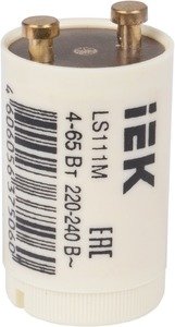 Фото IEK LLD111-LS-65 Стартер для люминесцентных ламп 4-65 Вт (одиночное включение, 220 В)