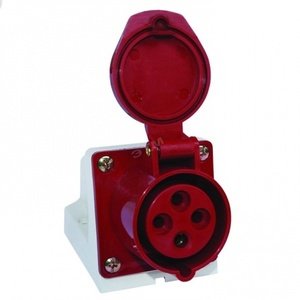 Фото EKF PROxima ps-124-32-380 Розетка стационарная наружная 124 3Р+РЕ 32А (380В, IP44)