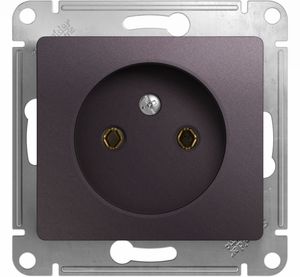Фото Schneider Electric Glossa GSL001441 Розетка без заземляющего контакта (16 А, под рамку, скрытая установка, сиреневый туман)
