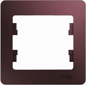 Фото Schneider Electric Glossa GSL001101 Рамка 1-постовая (баклажан)