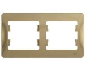 Фото Schneider Electric Glossa GSL000402 Рамка 2-постовая (горизонтальная, титан)