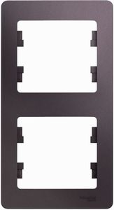 Фото Schneider Electric Glossa GSL001406 Рамка 2-постовая вертикальная (сиреневый туман)