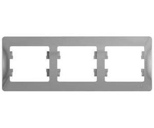Фото Schneider Electric Glossa GSL000303 Рамка 3-постовая горизонтальная (алюминий)