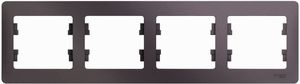 Фото Schneider Electric Glossa GSL001404 Рамка 4-постовая горизонтальная (сиреневый туман)