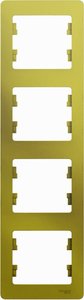 Фото Schneider Electric Glossa GSL001008 Рамка 4-постовая вертикальная (фисташковая)