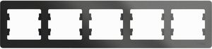 Фото Schneider Electric Glossa GSL000705 Рамка 5-постовая горизонтальная (антрацит)