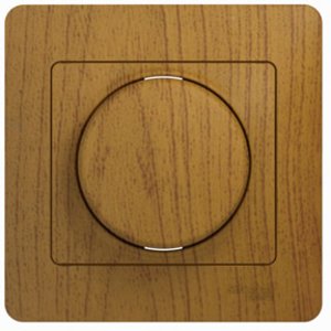 Фото Schneider Electric Glossa GSL000534 Светорегулятор поворотный (300 Вт, R, в сборе, скрытая установка, дуб)