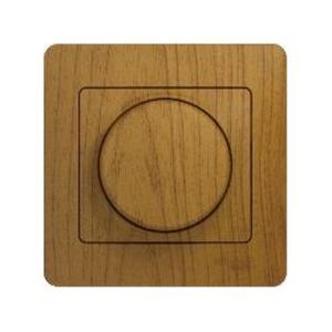 Фото Schneider Electric Glossa GSL000536 Светорегулятор поворотный (600 Вт, R+L+C, в сборе, скрытая установка, дуб)