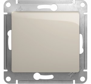 Фото Schneider Electric Glossa GSL000911 Выключатель одноклавишный (10 А, под рамку, скрытая установка, молоко)