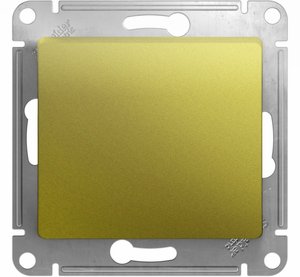 Фото Schneider Electric Glossa GSL001011 Выключатель одноклавишный (10 А, под рамку, скрытая установка, фисташковый)