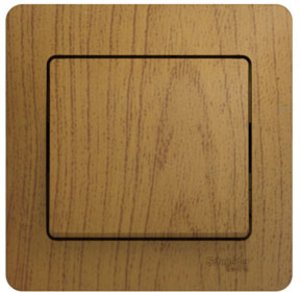 Фото Schneider Electric Glossa GSL000512 Выключатель одноклавишный (10 А, в сборе, скрытая установка, дуб)
