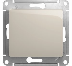 Фото Schneider Electric Glossa GSL000961 Переключатель одноклавишный (10 А, под рамку, скрытая установка, молоко)