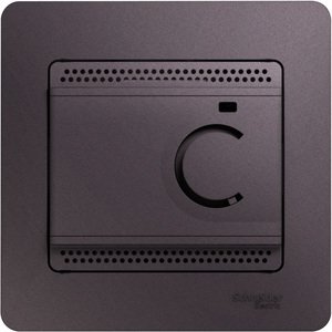 Фото Schneider Electric Glossa GSL001438 Термостат электронный для теплых полов +5…+50°С (10 А, 220 В, в сборе, скрытая установка, сиреневый туман)