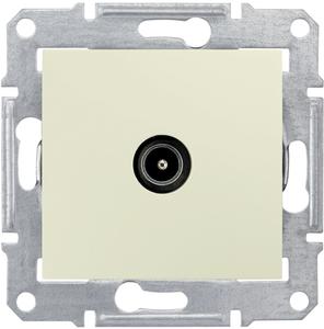 Фото Schneider Electric Sedna SDN3201647 Розетка телевизионная (TV, под рамку, скрытая установка, бежевая)