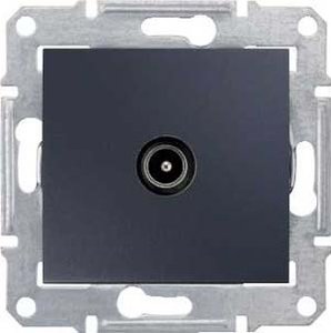 Фото Schneider Electric Sedna SDN3201670 Розетка телевизионная (TV, под рамку, скрытая установка, графит)