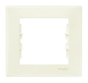 Фото Schneider Electric Sedna SDN5800147 Рамка 1-постовая (горизонтальная, бежевая)