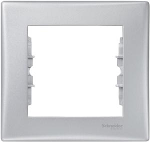 Фото Schneider Electric Sedna SDN5800160 Рамка 1-постовая (горизонтальная, алюминий)