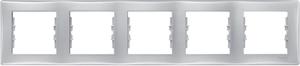 Фото Schneider Electric Sedna SDN5800960 Рамка 5-постовая (горизонтальная, алюминий)