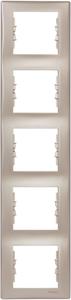 Фото Schneider Electric Sedna SDN5801568 Рамка 5-постовая (вертикальная, титан)