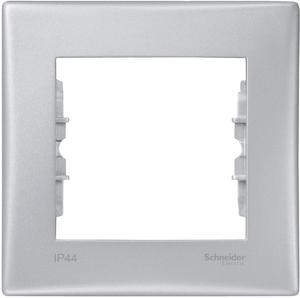 Фото Schneider Electric Sedna SDN5810160 Рамка 1-постовая (IP44, горизонтальная, алюминий)