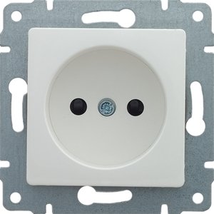 Фото Schneider Electric Sedna SDN2900121 Розетка без заземляющего контакта (16 А, под рамку, скрытая установка, белая)
