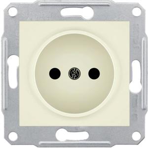 Фото Schneider Electric Sedna SDN2900147 Розетка без заземляющего контакта (16 А, под рамку, скрытая установка, бежевая)